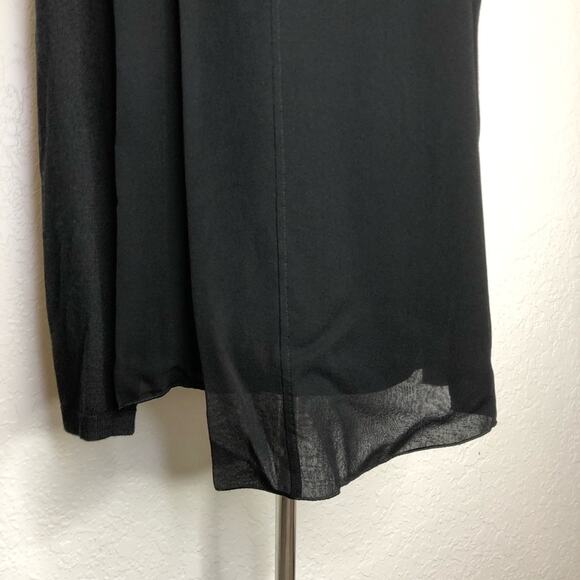 Lafayette 148 black cashmere silk layered sweater top size Medium - Picture 4 of 13